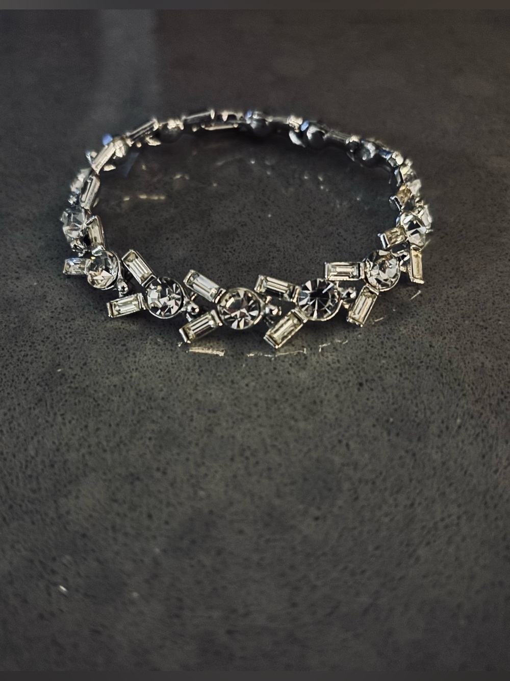 Vintage 1942 Sterling Silver Tennis Bracelet